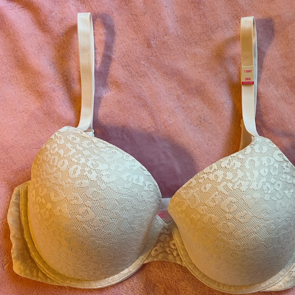 PINK nude t-shirt bra.